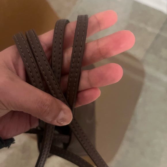 SOLD Chocolate brown small shopping telfar crossbody bag mini - Picture 4 of 4